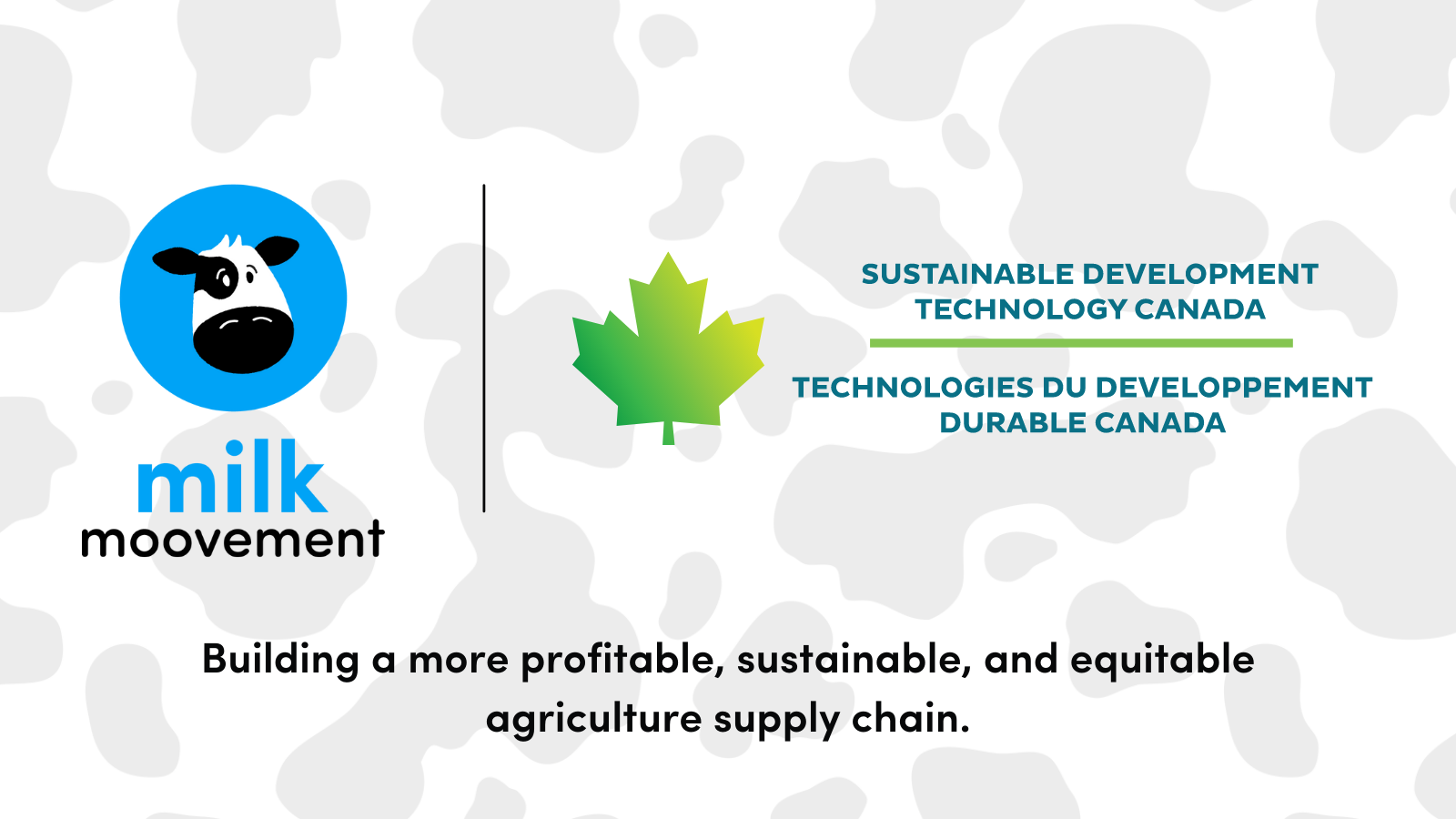 Milk Moovement x Sustainable Development Technology Canada