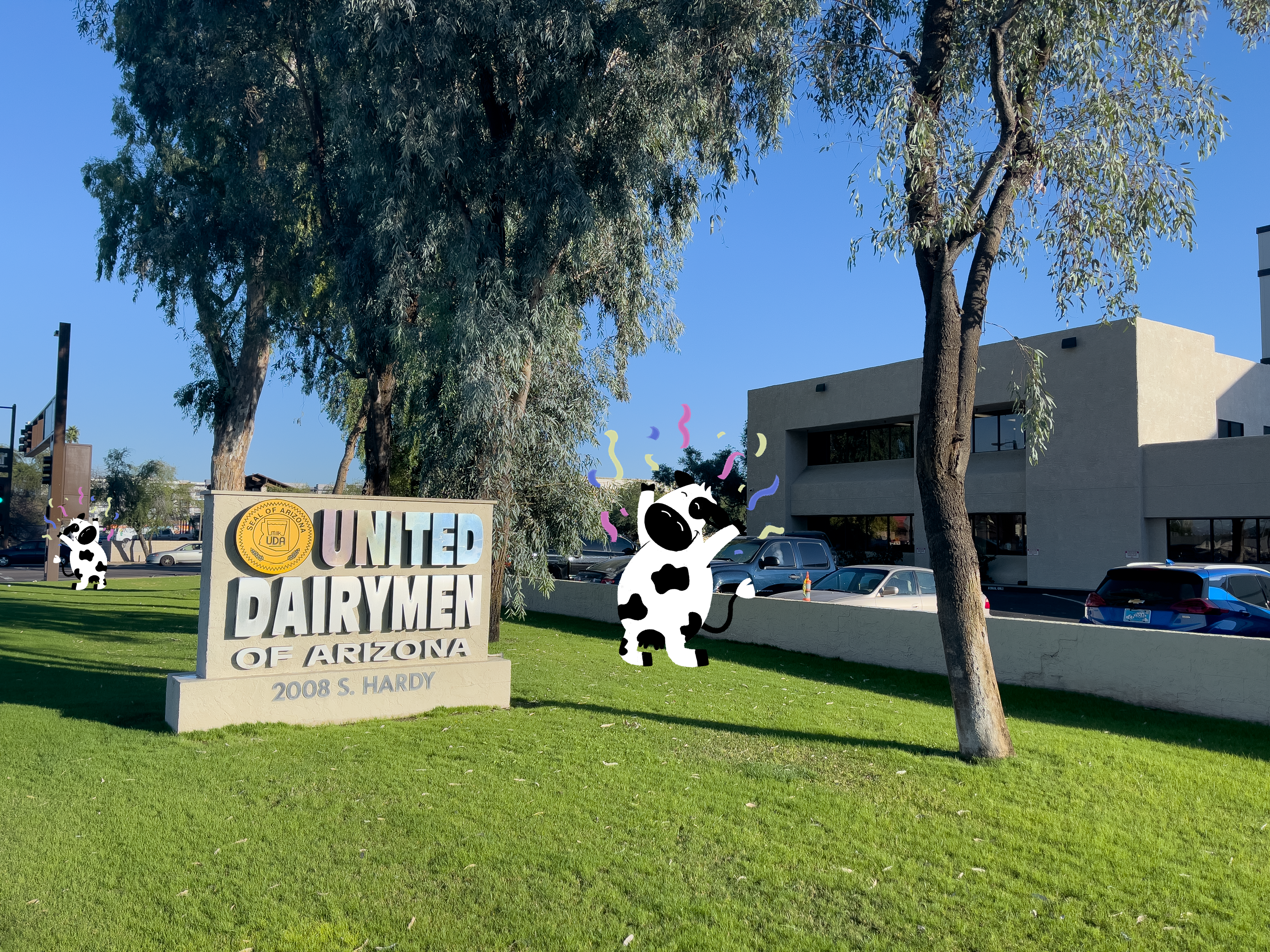 Mooreen celebrating at the United Dairymen of Arizona